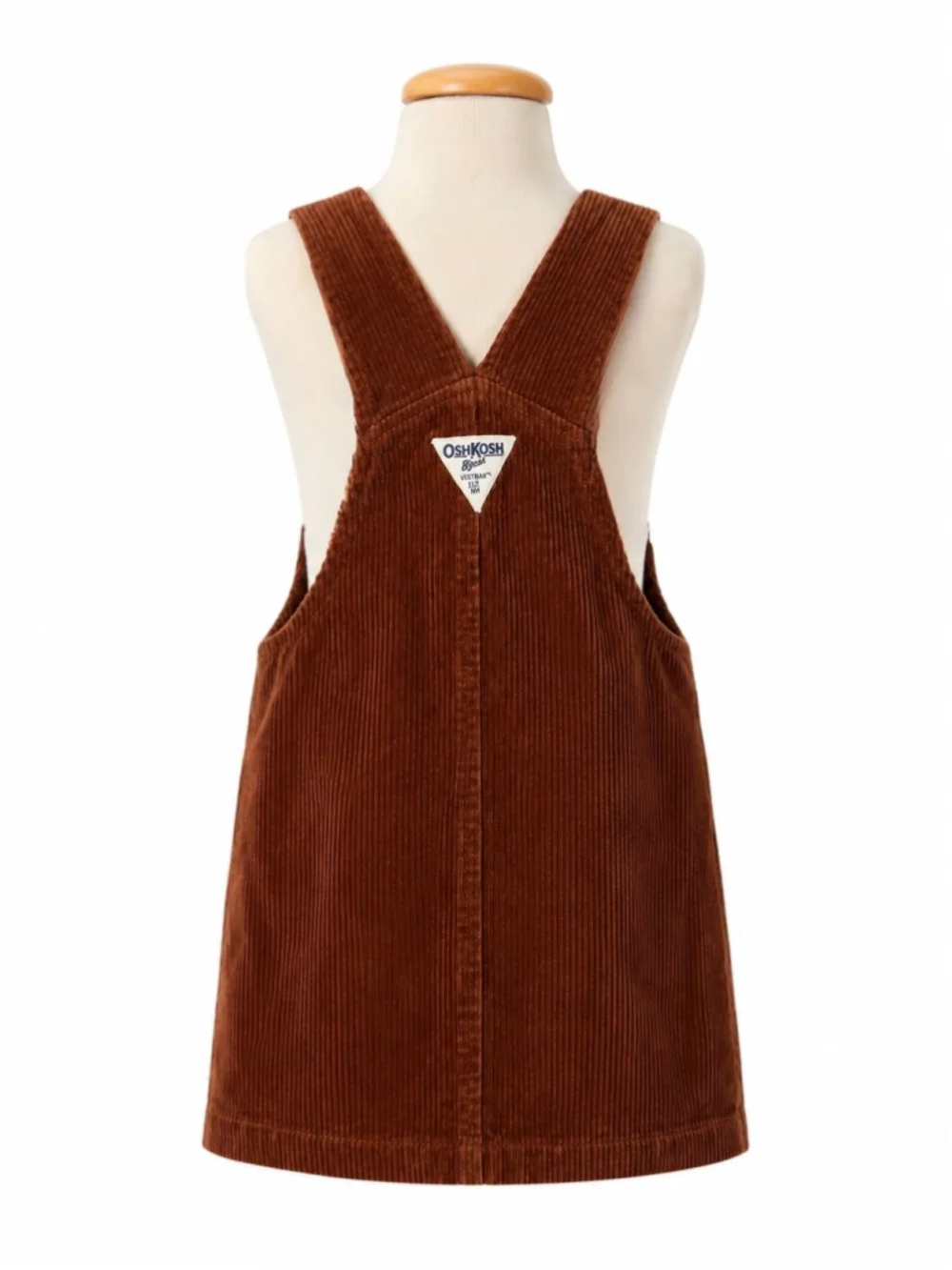 OshKosh B’gosh Chocolate Brown Corduroy Vestbak Jumper – Girls Size 12M